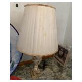 ALABASTER LAMP W/ SHADE