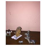 HANDWORK MINI ANIMAL, PEWTER FIGURE, ETC.
