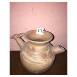 POTTERY PITCHER W/ HANDLE