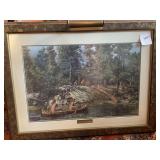 PROFESSIONALLY FRAMED, MATTED, LIGHTED, LATE