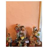 CLOWN FIGURINES INCL. EMMETT KELLEY JR.