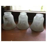 THREE FROSTED SHADES 1.5" NECK