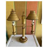 METAL LAMP WITH 2 LIGHTS, 20"