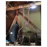 CHILDS PLASTIC TIRE SWING, VINTAGE DOLLY