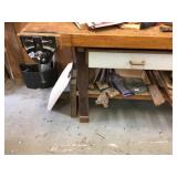 WORK BENCH WITH VICE 36 H X 68 W X 29 D