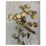 POLISHED HORN BUTTONS, STAG HORN COVERS, STONE