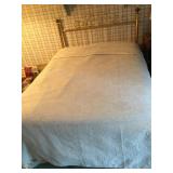 BRASS FINISH FULL BED 53" W X 44" H W/ FULL BOX