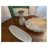 LENOX SHAKER, OVAL DISH, BUTTER LINER