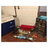 GOTT COOLER, CAULKING GUN, ETC.