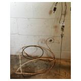 GARDEN DECORATION, SWAN PLANT HOLDER, METAL