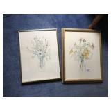 14" X 18" LITHOGRAPH SIGNED MARYLOU GOERTZEN & 9"