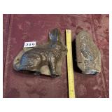 RABBIT AND ROOSTER 6.5" MOLDS