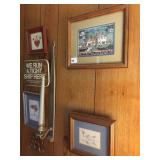 FRAMED PIECES, CARRIAGE, WE RUN A TIGHT SHIP HERE