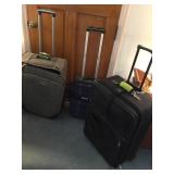 LONDON FOG AND LIZ CLAIBORNE SUITCASE AND LARGE