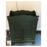 DRY SINK GREEN W/ COPPER INSERT 33" H X 26" X 15"