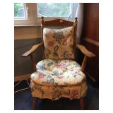 MAPLE TURNED ARMCHAIR 25" W - WITH ACCENT