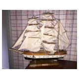 WOOD SHIP 17" H X 21"