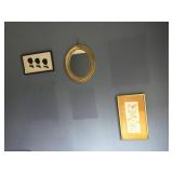 FLOWER PRINT, OVAL MIRROR SILHOUETTE