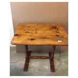 PINE TABLE 21 H X 24 W X 17 D