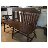 OAK BENCH 48" W X 36" H