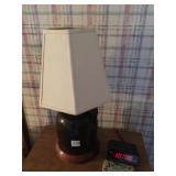 JUG LAMP W/ SHADE 17" H PLUS ALARM CLOCK