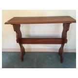 CHERRY TABLE RECTANGLE TOP 35" W X 12" D X 29" H