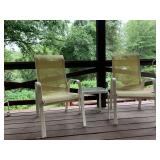 TABLE AND 2 SIDE CHAIRS