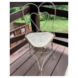 CORNER WROUGHT IRON CHAIR