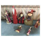 12" SNOWMAN AND SANTA