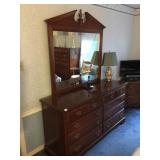 BROYHILL DRESSER 9 DRAWER 60" L X 32" X 19" D