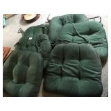 THICK GREEN SEAT CUSHIONS 6 TO GO