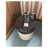 BROWN JUG W/ HANDLE GOOD CONDITION