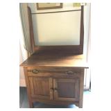 WASHSTAND WITH TOWEL BAR 1 DRAWER 2 DOOR SPOON