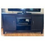 EBONY FINISH 54" W X 19" D X 26" H SIDE DOORS