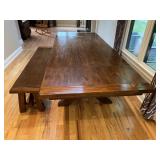 POTTERY BARN FARM TABLE AND SINGLE BENCH 104" X