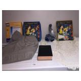 ALITALIA BLANKET, 200 CLEAR SHEET PROTECTORS, THE