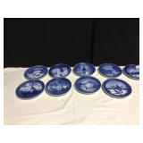 ROYAL COPENHAGEN PLATES 1969, 70, 71, 72, 73, 75,