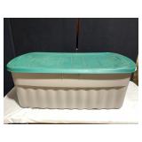 LARGE RUBBERMAID TOTE, APPROX 50 GAL