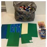6.5 LBS. OF ASSORTED LEGO PIECES, INSTRUCTIONS