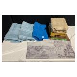 2 CHARISMA PLUSH BATH SHEETS, FISH BEACH TOWEL,
