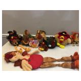 STUFFED ANIMALS ALL THANKSGIVING TURKEYS