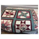 HAND CROCHET TABLECLOTH 51 X 80, DOILIES, QUILT