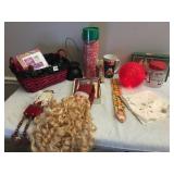 HOLIDAY BASKETS, CARDS, LIGHTED BALL, ETC.