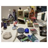 RUBBER CEMENT, WD 40, MEGUIAR, ETC.