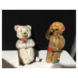 BUBBLE BLOWING BATTERY OP MONKEY WITH TIN BASE