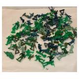 PLASTIC COWBOYS, INDIANS, SOLDIERS, SOME WITH