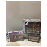 THREE PUZZLES RAVENSBURGER, CHARLES FAZZIO