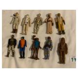 10 LUCAS FILMS 1980S STAR WARS FIGURES