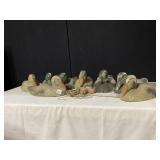 7 DECO DUCKS LIGHT FLOATERS