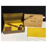 THE GAVELS BY EZRA BROOKS WHISKEY DECANTER NEW IN